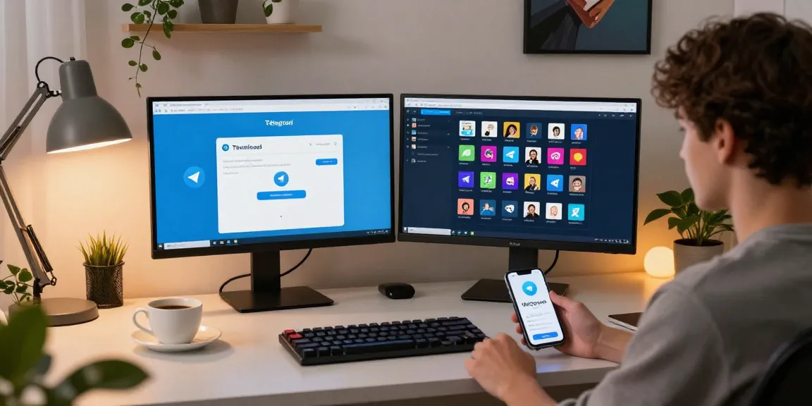 Engaging workspace showcasing Telegram Download interface to enhance productivity.